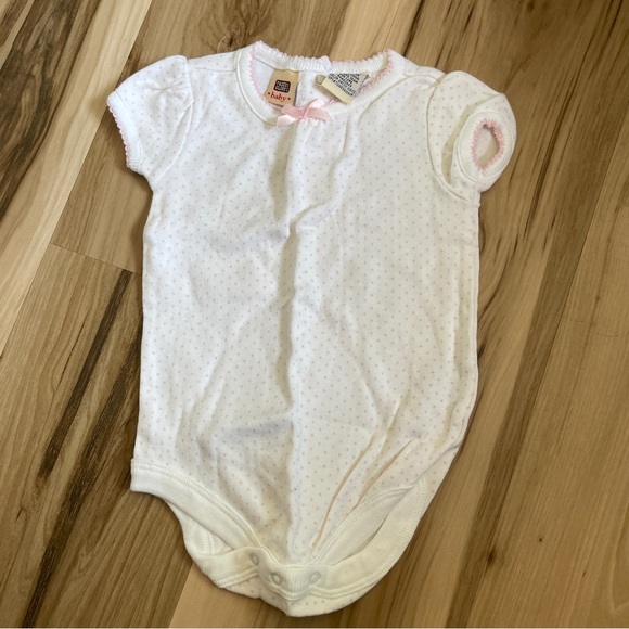 Faded Glory Cute Pink Poladot Body Suit JCP Jumper with Heart Appliqué 6… - Picture 3 of 6